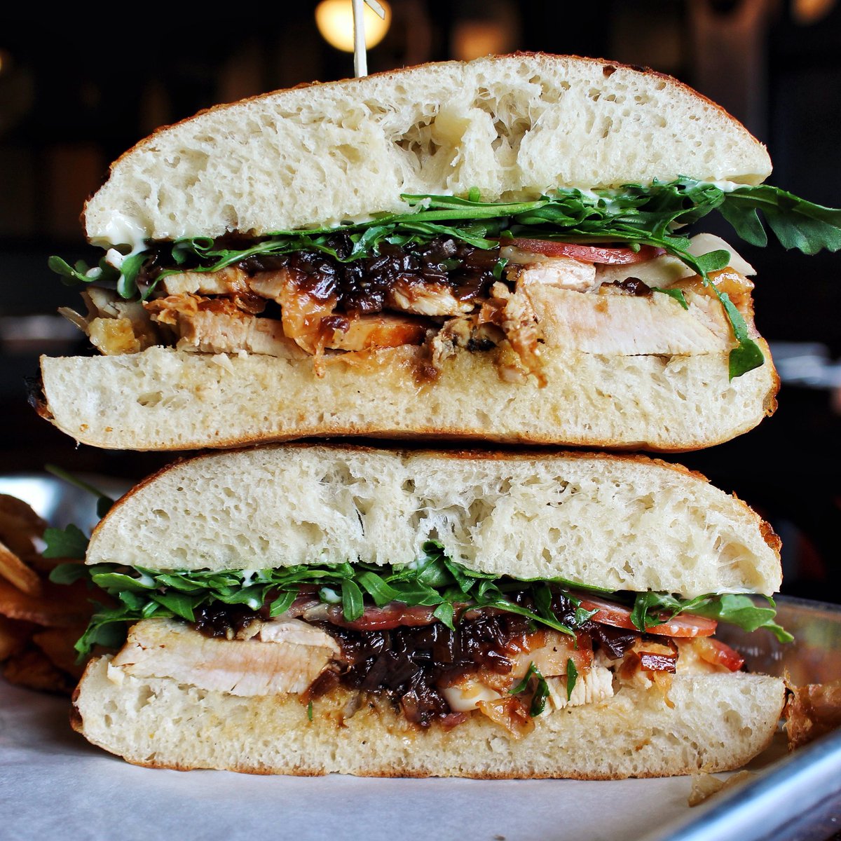 fandfpizza's tweet photo. Sink your teeth into our Fresh Roast Turkey Sandwich with Applewood Smoked Bacon, Tomato, Balsamic Shallots, Greens and Mayo! https://t.co/o8cA4Y7FN1 https://t.co/qBRTvRVJHS