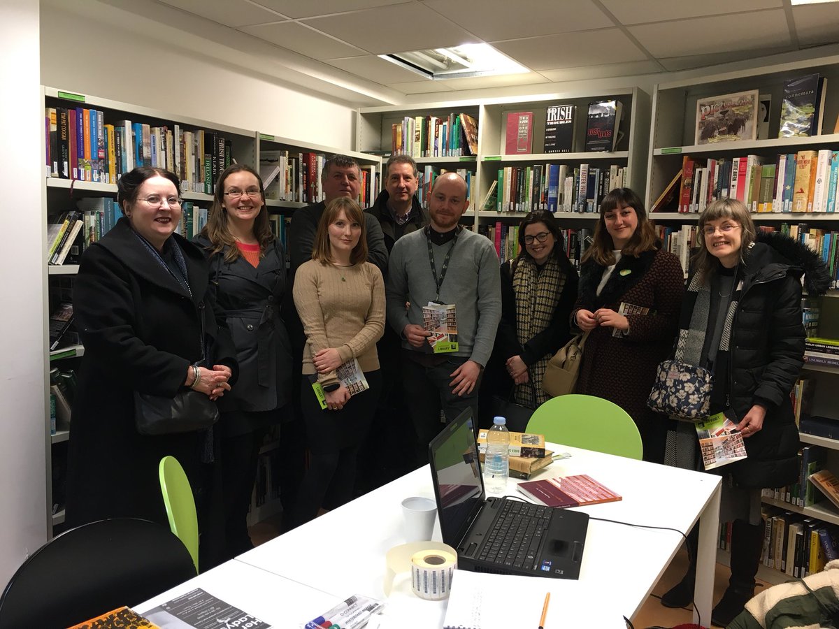 JamesRyan9390's tweet photo. Really enjoyed showing around these wonderful librarians at the #LDNIrishLibrary today @Sarahmk87@KMozzovitch@aliss_info@ZSLLibrary@citylis https://t.co/zKu2pd3uxj