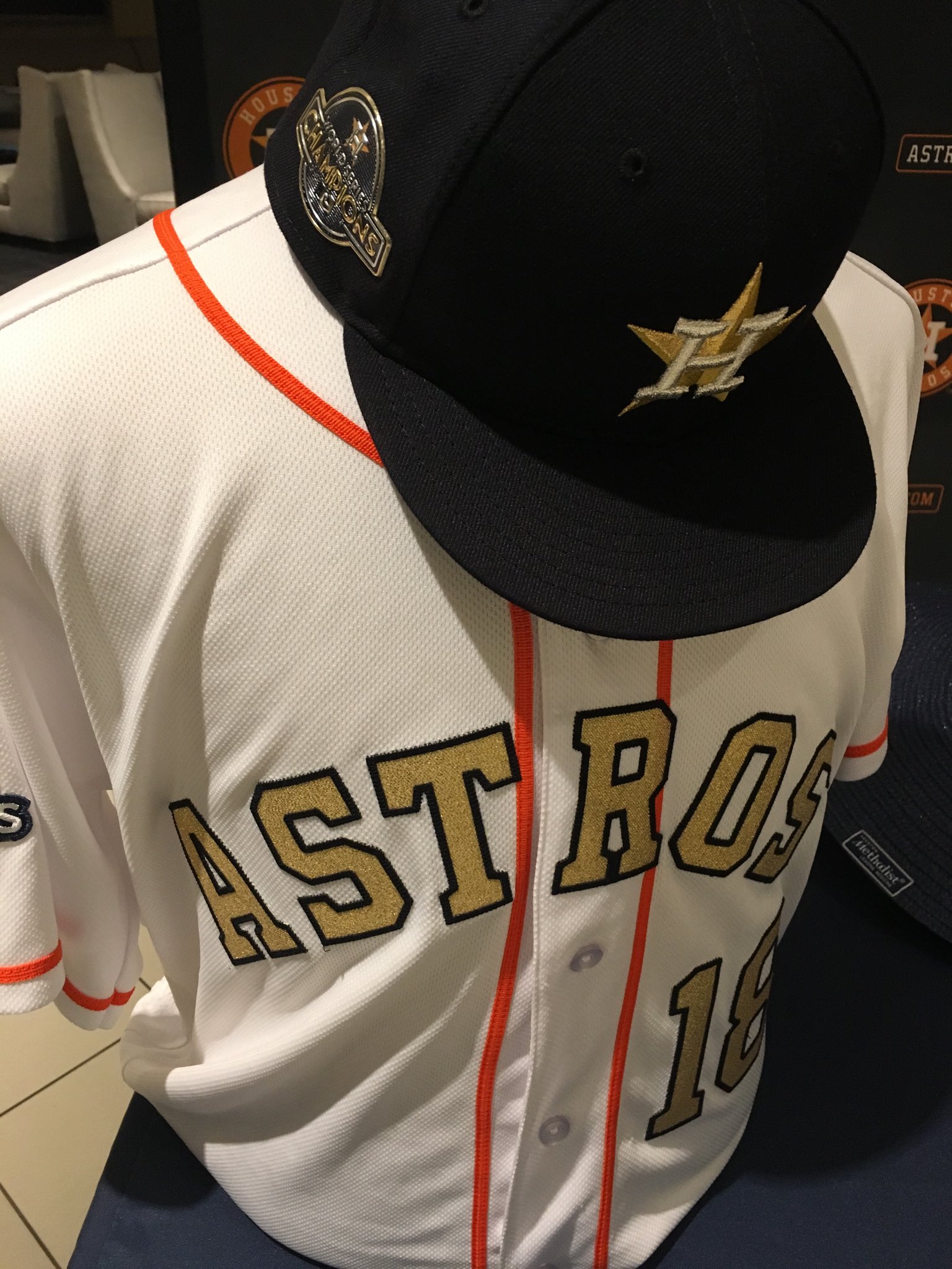 astros world series jersey gold