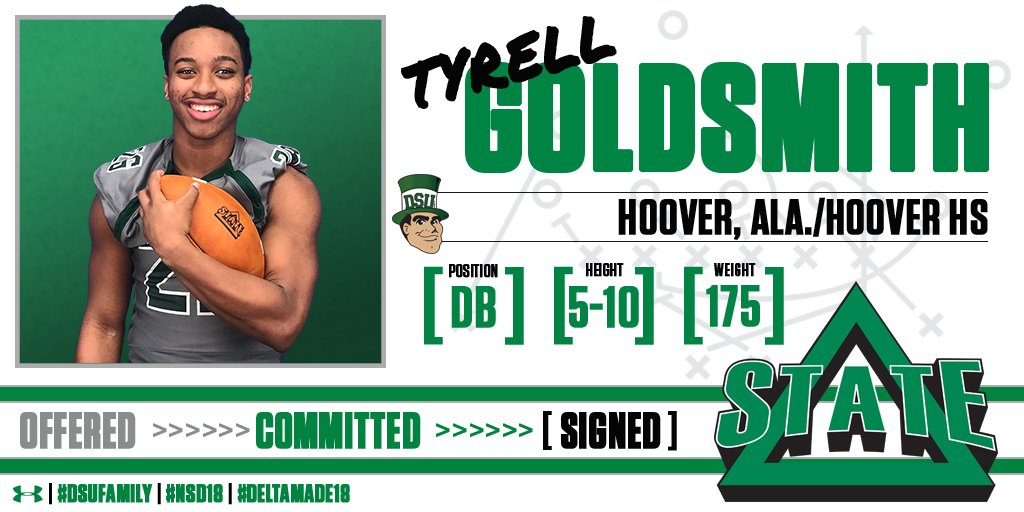 DeltaStateFB's tweet photo. Welcome to the #DSUFamily, Tyrell! #DeltaMade18 https://t.co/3WBrfxvuBC