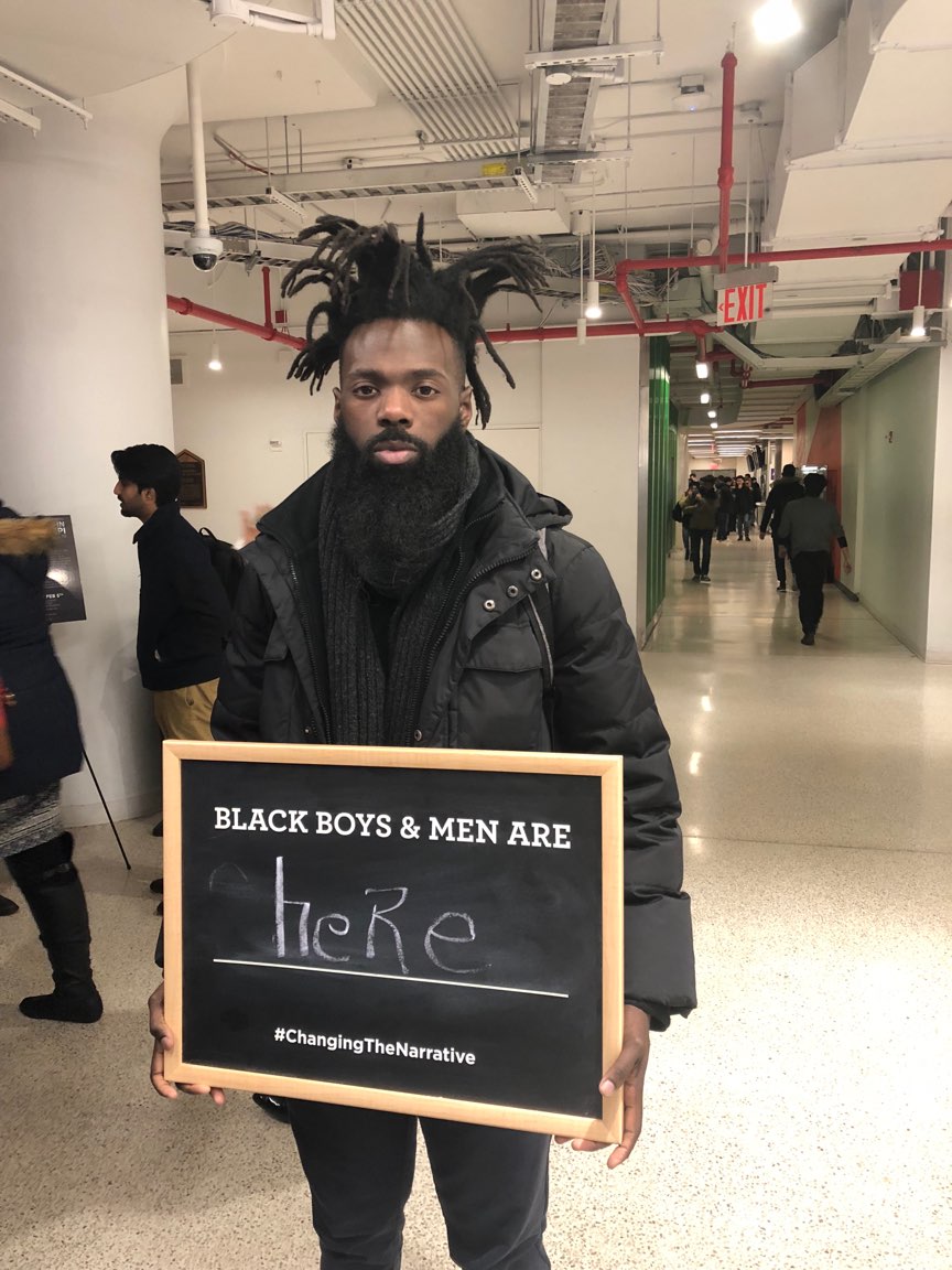 NYUMcSilver's tweet photo. Thank you to @nyutandon  for allowing us to redefine the narrative around Black boys and men at the @NYUMLKWeek  event, A Whistle in Mississippi. Check out some of these awesome participants who are #ChangingtheNarrative! https://t.co/thLCCMjESg