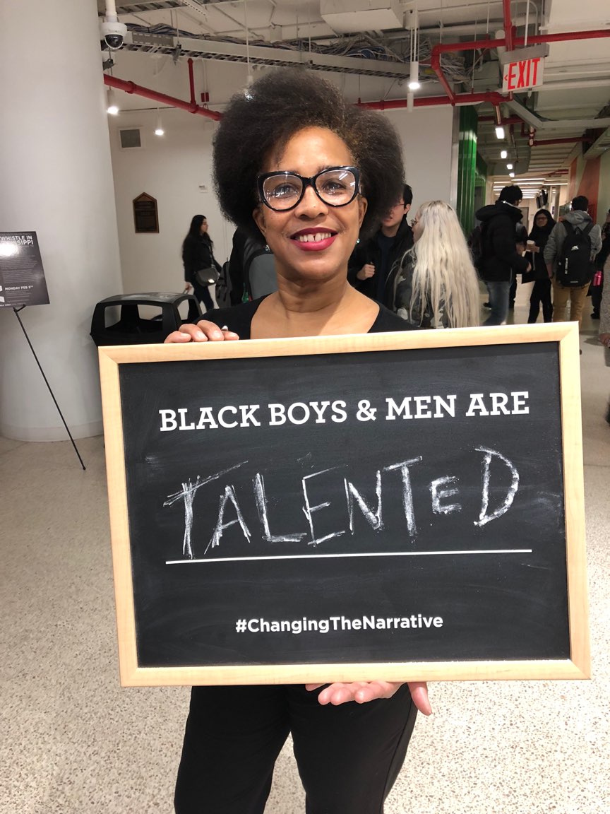 NYUMcSilver's tweet photo. Thank you to @nyutandon  for allowing us to redefine the narrative around Black boys and men at the @NYUMLKWeek  event, A Whistle in Mississippi. Check out some of these awesome participants who are #ChangingtheNarrative! https://t.co/thLCCMjESg