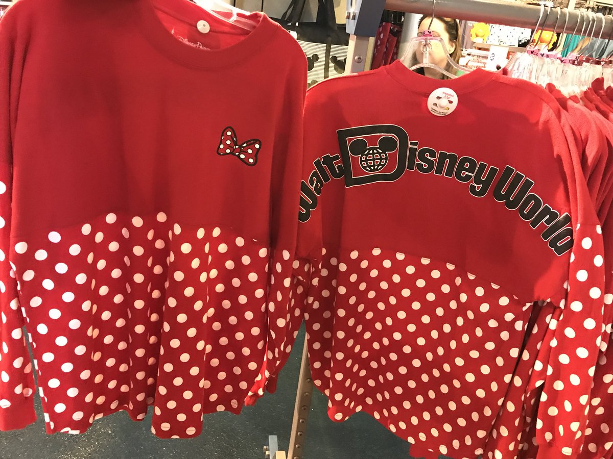 laughingplace's tweet photo. If Princesses arenβt your think, you can always #rockthedots with the Minnie Mouse Spirit Jersey. #WDW #basicDisney https://t.co/VKcFTKgHCy