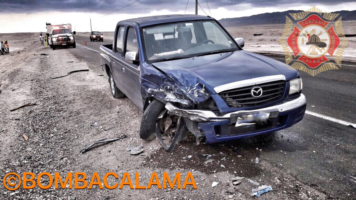 RedCivilCalama's tweet photo. 🚨  RED CIVIL CALAMA
#CALAMA
ACCIDENTE CARRETERO RUTA 25CH KM 24.
CALAMA-SIERRA GORDA.
SE TRATÓ DE COLISIÓN POR ALCANCE DE VEHÍCULOS MENORES, 04 PERSONAS LESIONADAS, SE TRABAJÓ BOMBEROS RESCATE CALAMA, JUNTO A SAMU Y CARABINEROS DE CHILE. https://t.co/OK4KYA9b0s