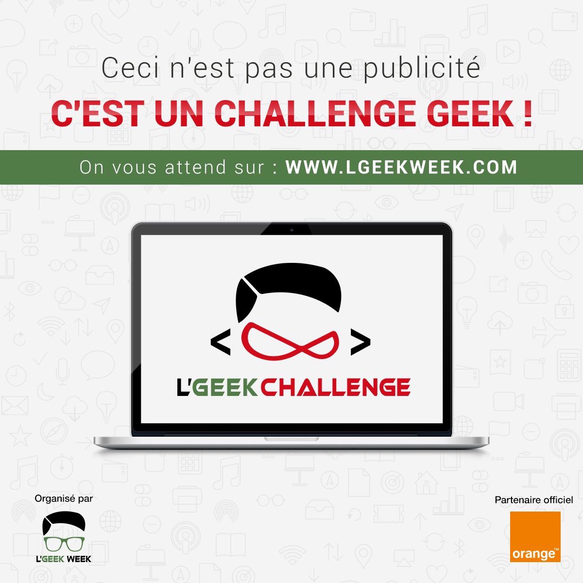 LGeekOfficiel's tweet photo. Seriez-vous le SUPER GEEK de cette édition ?
Participez à L'Geek Challenge et tentez votre chance pour gagner plein de lots.
À vos clics, prêts, challengez : https://t.co/8jw7DCjLUL
#LGeekChallenge #LGeekWeek #PréparonsLeFutur https://t.co/Eh34tCzkva
