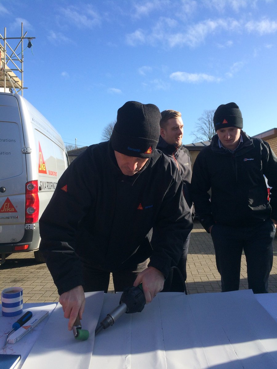 <a href="/ChrisMeadows3/">Chris Meadows</a> @SikaSarnafilUK good day at Fenland Roofing