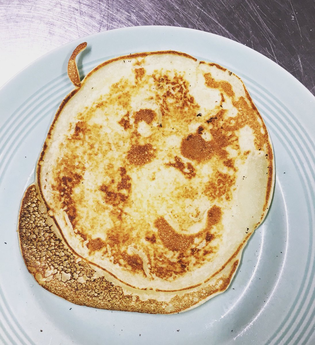 TrinityHesketh's tweet photo. One happy pancake! #lastnight @Girlguiding #oneweekearly #halftermnextweek https://t.co/CZEHpU0BnG