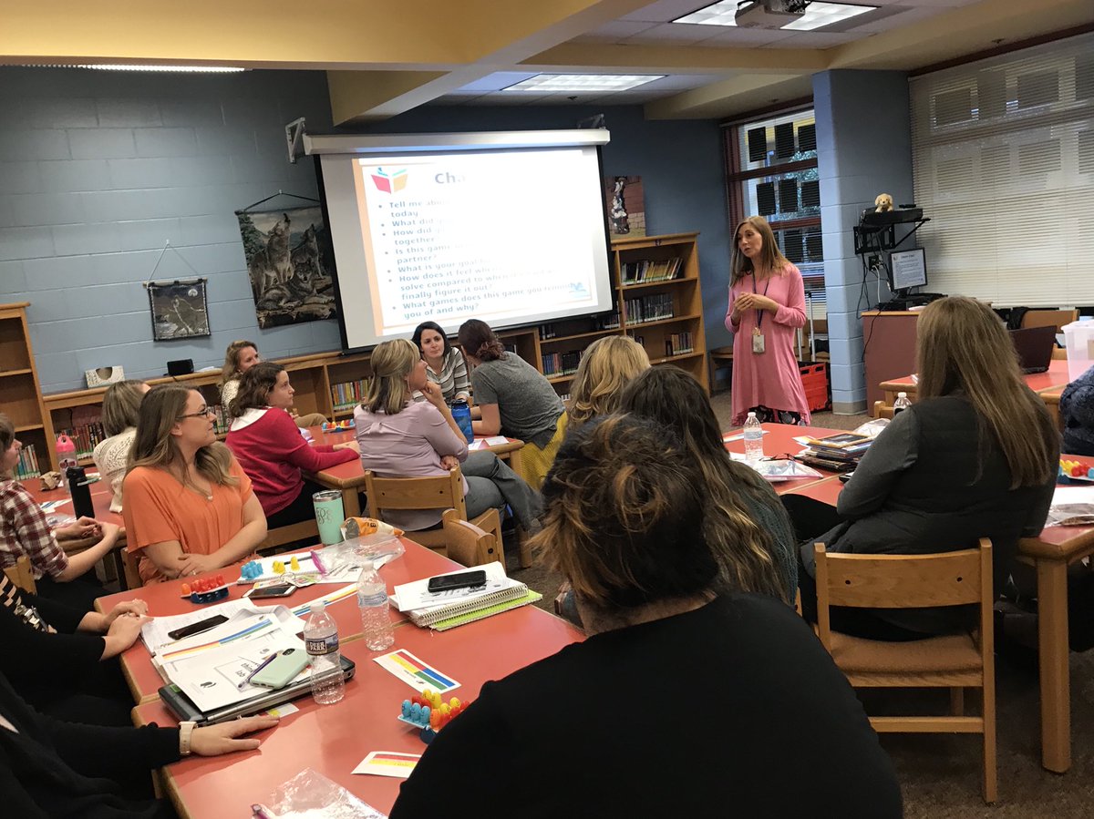 dawnkingCCPS's tweet photo. Winterpock teachers learning about ITL and having tons of fun playing games. @ChristanMartin5 does a great job encouraging teachers to try #ITL in their classrooms! #balancebeans @ccps_gifted @ThinkFun https://t.co/VKMtHEiPVH