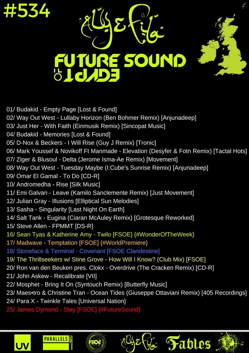 FSOEBirmingham's tweet photo. #FSOE534 w @alyandfila @FsoeRecordings #Tracklist 
#TranceFamily 
Feel free to share with your friends and trance family :) https://t.co/x3wVxy9KSH