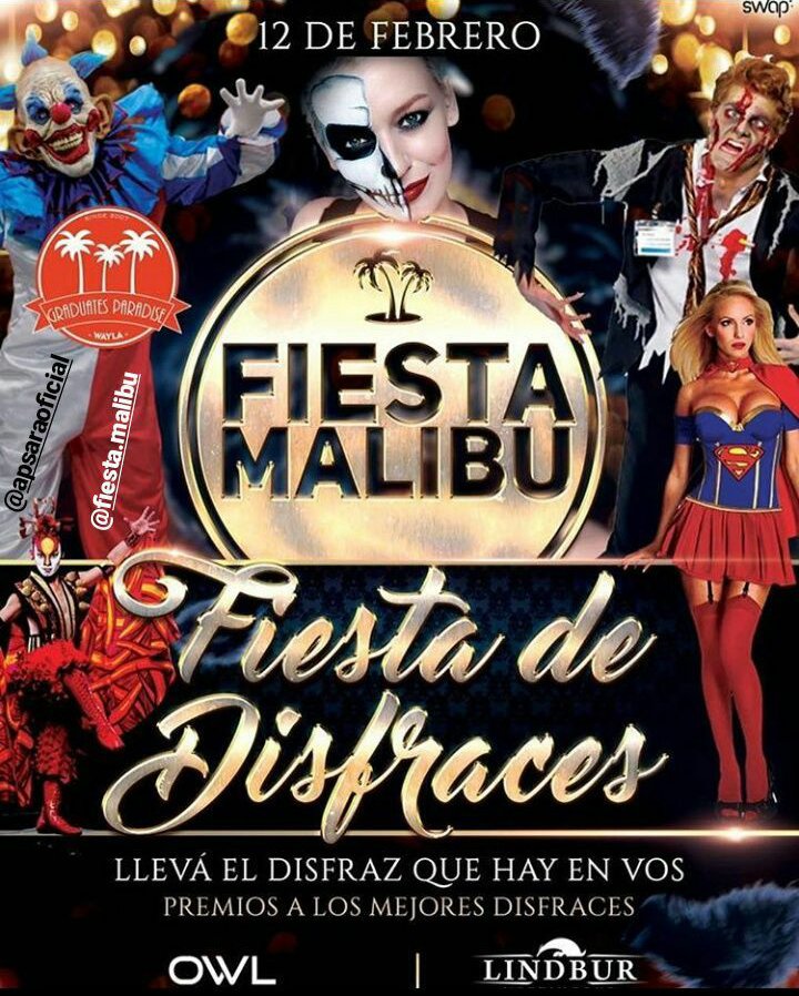 EmilianoKabe's tweet photo. ¡5 DÍAS PARA LA FIESTA DE DISFRACES MALIBU! 🎉
Te esperamos en #LINDBUR 🎩
🎟 Sector e ingreso exclusivo.
🎟 Pista exclusiva +21
🎟 Patio al aire libre con mesas y servicio de mozos.
🎟 Promociones en barra durante la noche.
🎟 Premio al mejor disfraz.
@FiestaMalibu 🌴 https://t.co/GtquSSbpST