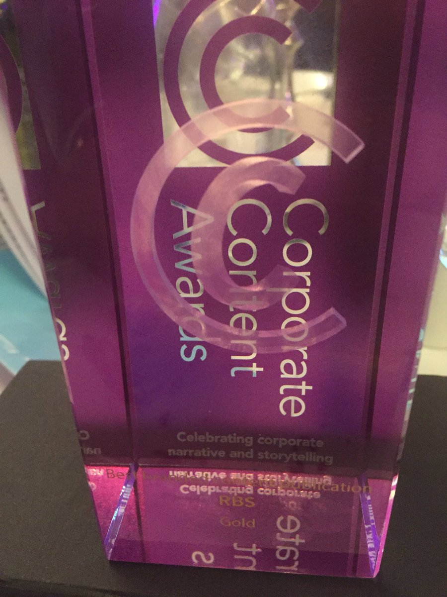 And the winner is.... for best branded publication. Beetroot get joint gold. #corporatecontentawards