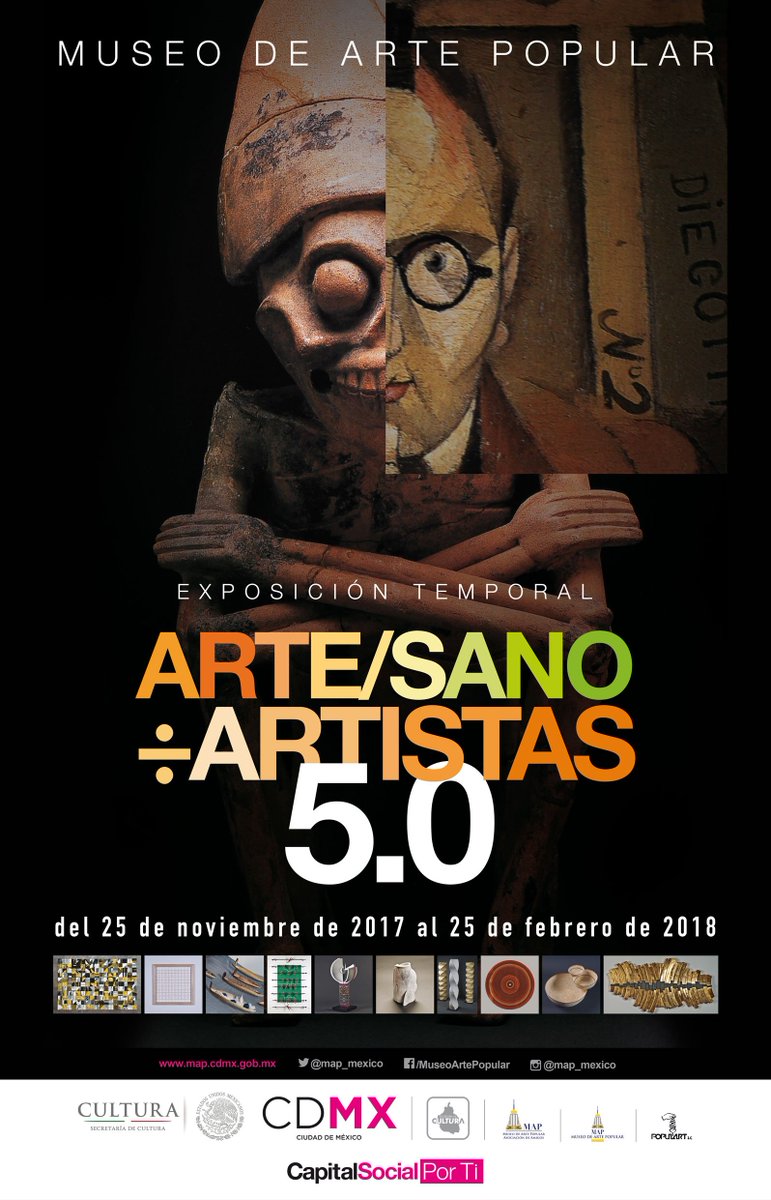 map_mexico's tweet photo. ¡Se vaaaaaa! No te quedes sin ver el gran trabajo que hicieron diseñadores, artesanos y artistas en la bienal "ArteSano ÷ Artistas 5.0" ¡Últimos días! https://t.co/fHmz9uY2yo