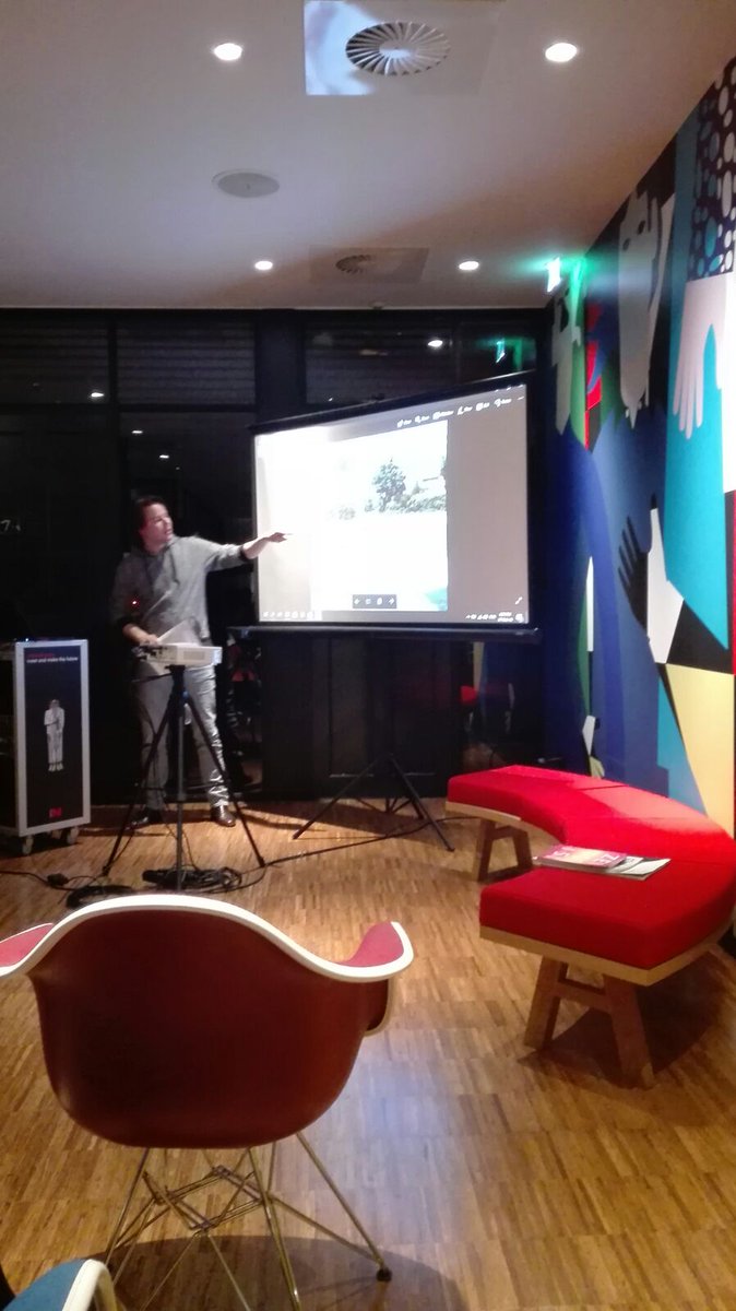 robomotion's tweet photo. Just saw a nice lecture by Marc Bijl. Looking forward to Art Rotterdam! @citizenM #Rotterdam #ArtRotterdamWeek https://t.co/LRNmwn2YyW
