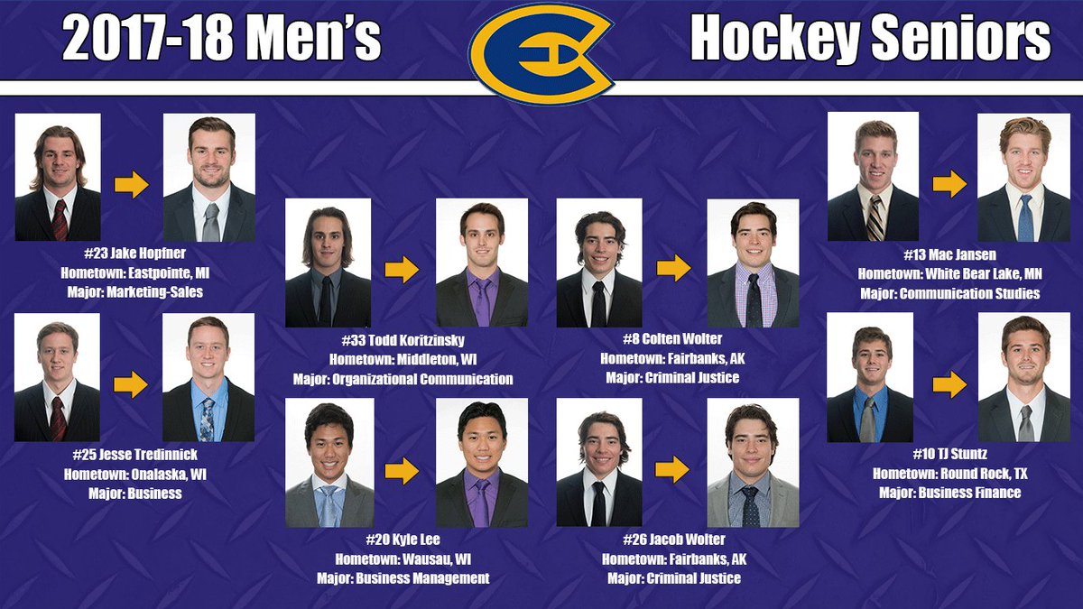 UWECHockey's tweet photo. Join us on Friday when we honor these beauties for their dedication and hard work since day one. Puck drop is at 7PM as we take on UW-Superior. #WinAsOne https://t.co/Q4CrX0vmIa