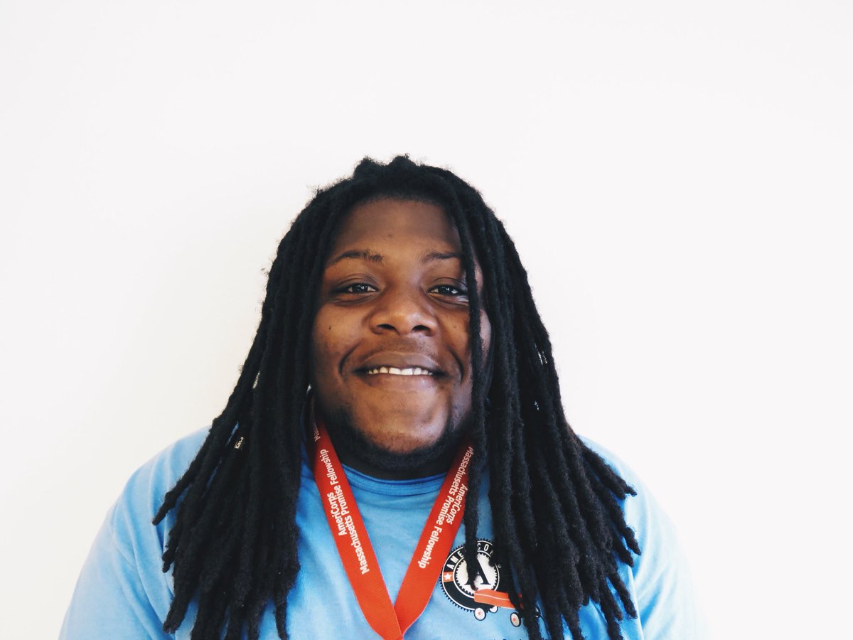 MassPromise's tweet photo. Check out our Fellow of the Week, Kyβann Horton! He is serving his second year with the Massachusetts Coalition for Occupational Safety and Health! #mpfclass19 https://t.co/u5Cv8p1rxC