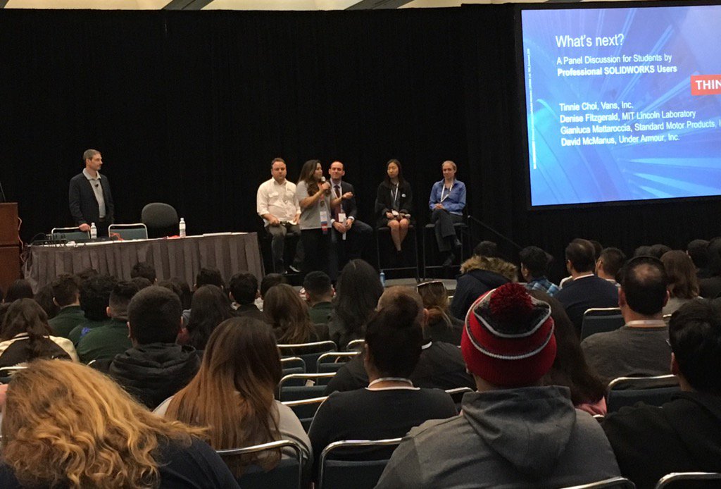 #StudentDay #SOLIDWORKS #SWW18 <a href="/SOLIDWORKSedu/">SOLIDWORKS Education</a> #CAREER #Vans #MITLincolnLabs #UnderArmour #StandardMotorProducts