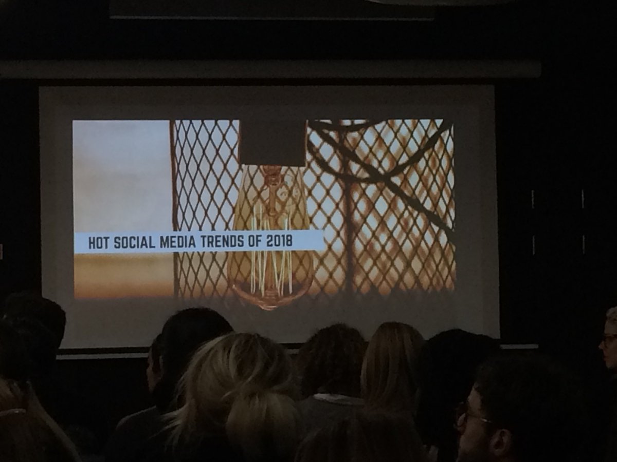 ManifestGRP's tweet photo. .@elliemcarter and @Hemming_Way are seated and ready to hear the hot social media trends of 2018 IRL at @GA_London. #avotrends2018 https://t.co/4Udmj4pJSN