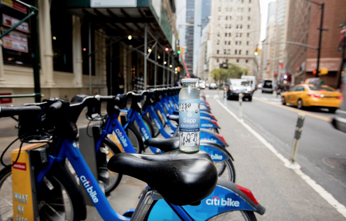 The greatest daily commutes come with a side of Säpp Birch Water (and adventure throughout the city) 🚲 💧 #SappLife #TapIntoYourHabitat