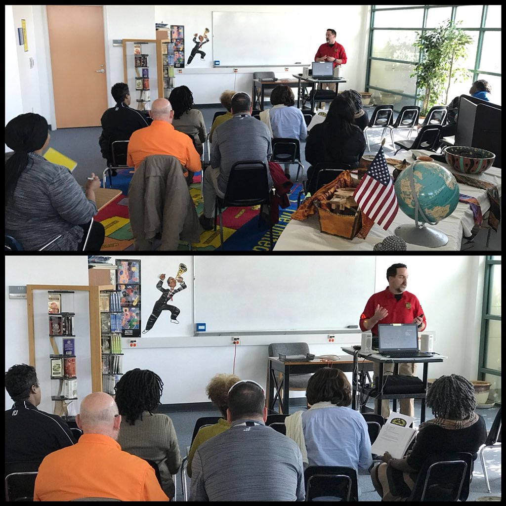 NCNPODPD's tweet photo. Dallas Police Reality Based Training (R.B.T.) unit training Choice Leadership Academy and other school administrators on what to do in an active shooter situation. #communitypolicing #training #EducatingTheEducator #Teachers #Leadership #communityengagement https://t.co/3EBtPSVCAI