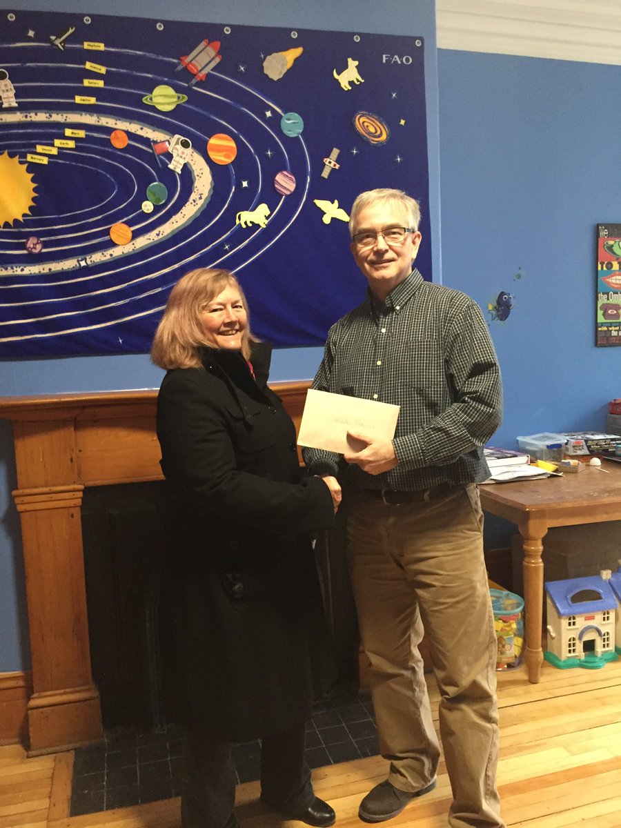 Donations from @100WomenHalifax still coming in.  Sherry dropped by today with another envelope of generosity!   #Thankful