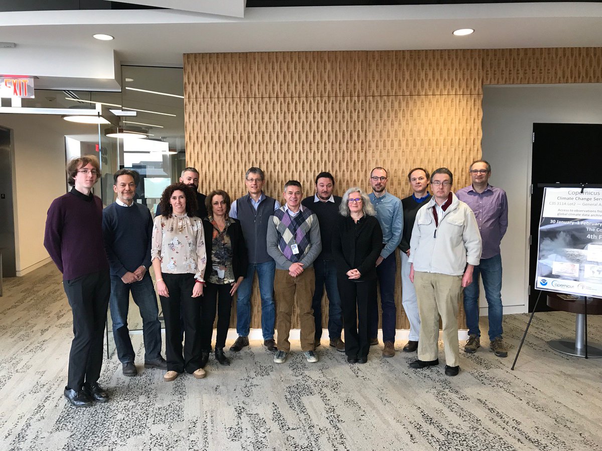 climpeter's tweet photo. Thanks to everyone who attended the @CopernicusECMWF Global Land and Marine Observations Database meeting hosted at @TheColliderAVL and hosted by @NOAANCEIclimate last week - now to get to work. https://t.co/Q6XT1vrbT9