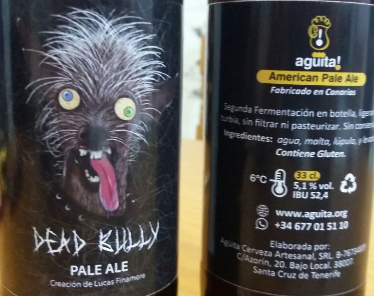 Ya está aquí... Dead Bully! La nueva receta de <a href="/CervezaAguita/">Cerveza agüita!</a> para este #CarnavalSC18 la #cervezaartesanal de #SantaCruz 
Reservala en aguita.org y 677015110