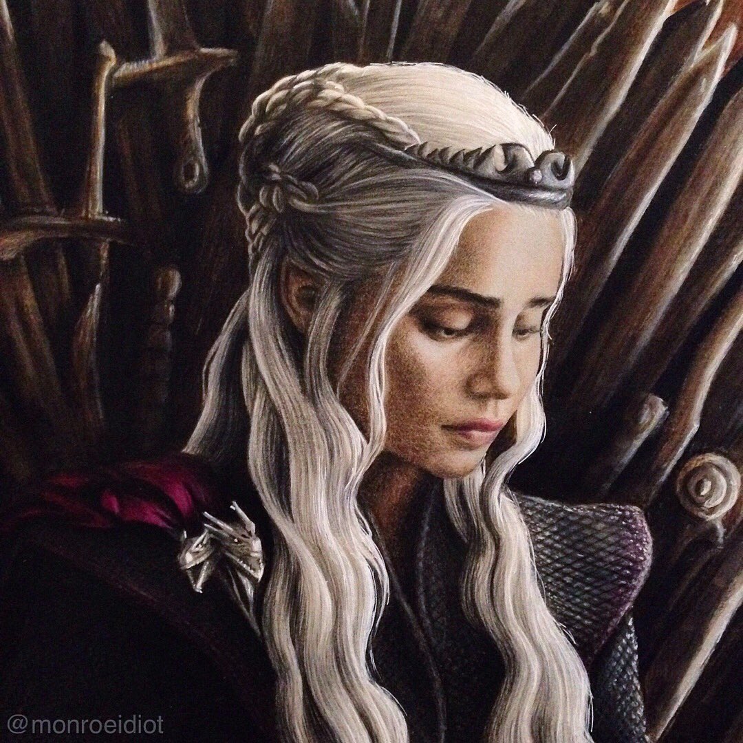 Hey people ! I'm really happy to share with you my new <a href="/GameOfThrones/">Game of Thrones</a> piece of badass Dany &amp; her little Targaryen ! Hope you'll enjoy, check my instagram to see more details, link on my bio 🖤🐉 #DaenerysTargaryen #HellYeahMotherOfDragons <a href="/HBO/">HBO</a> <a href="/emiliaclarke/">Emilia Clarke</a>