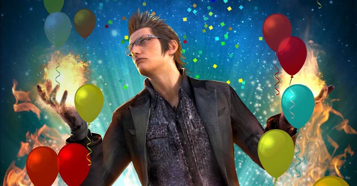 Let's wish Ignis a Happy Birthday! 🎂🎈🎁 Pretty sure he's wishing you a *recipe* for success in battle!