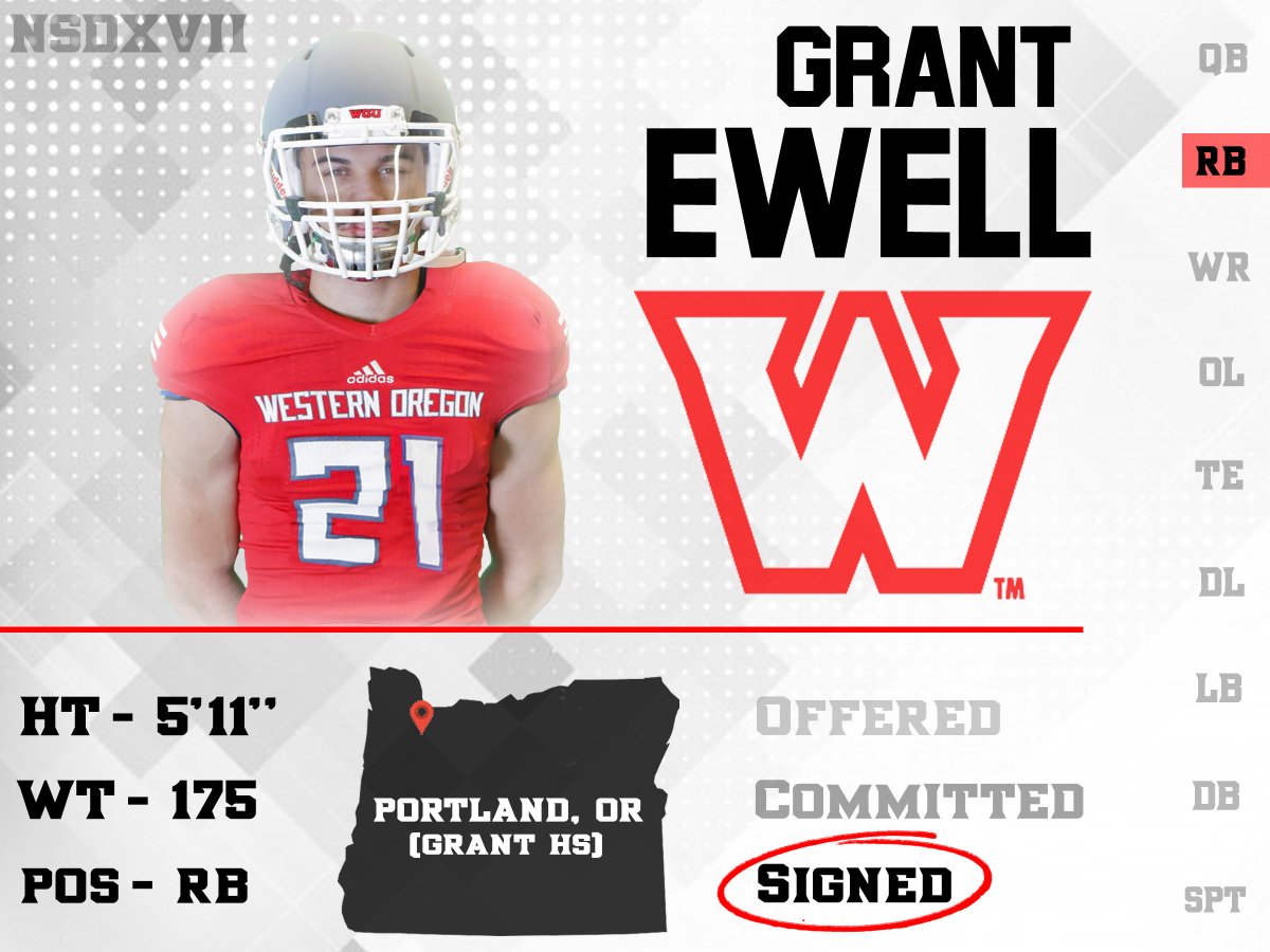 Rude_WUBearcats's tweet photo. This baller from Portland makes us better right now. Welcome @GrantEwellJr to the Western Oregon Football family #NewWave18 #WolvesUp https://t.co/xM8LJipKuW