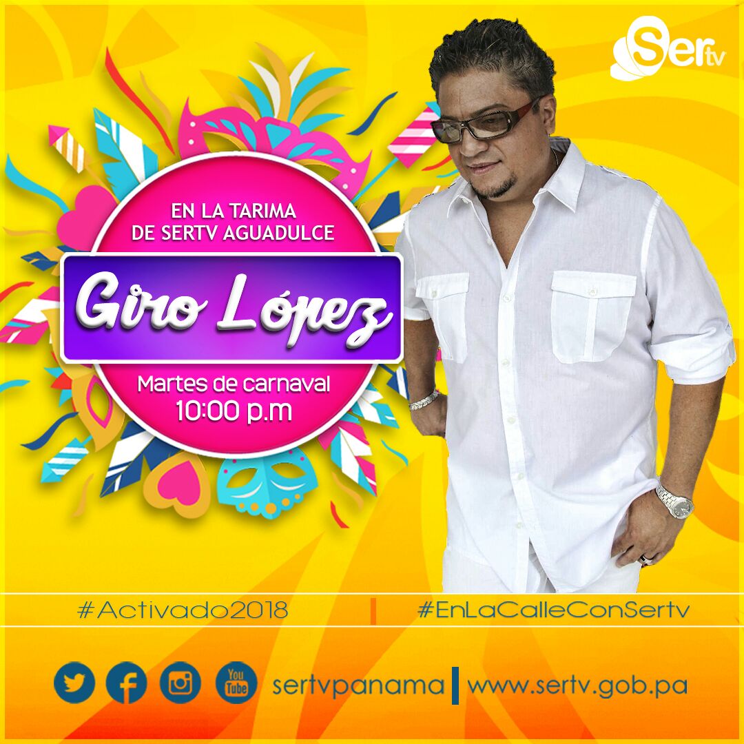 Martes de Carnaval <a href="/GiroLopez/">Giro López</a> en la #TarimaIntensaSertv en #Aguadulce #Salsa de #Panamá <a href="/SERTVPANAMA/">SERTV 📺</a> <a href="/leoalvarado25/">RESISTENCIA</a>