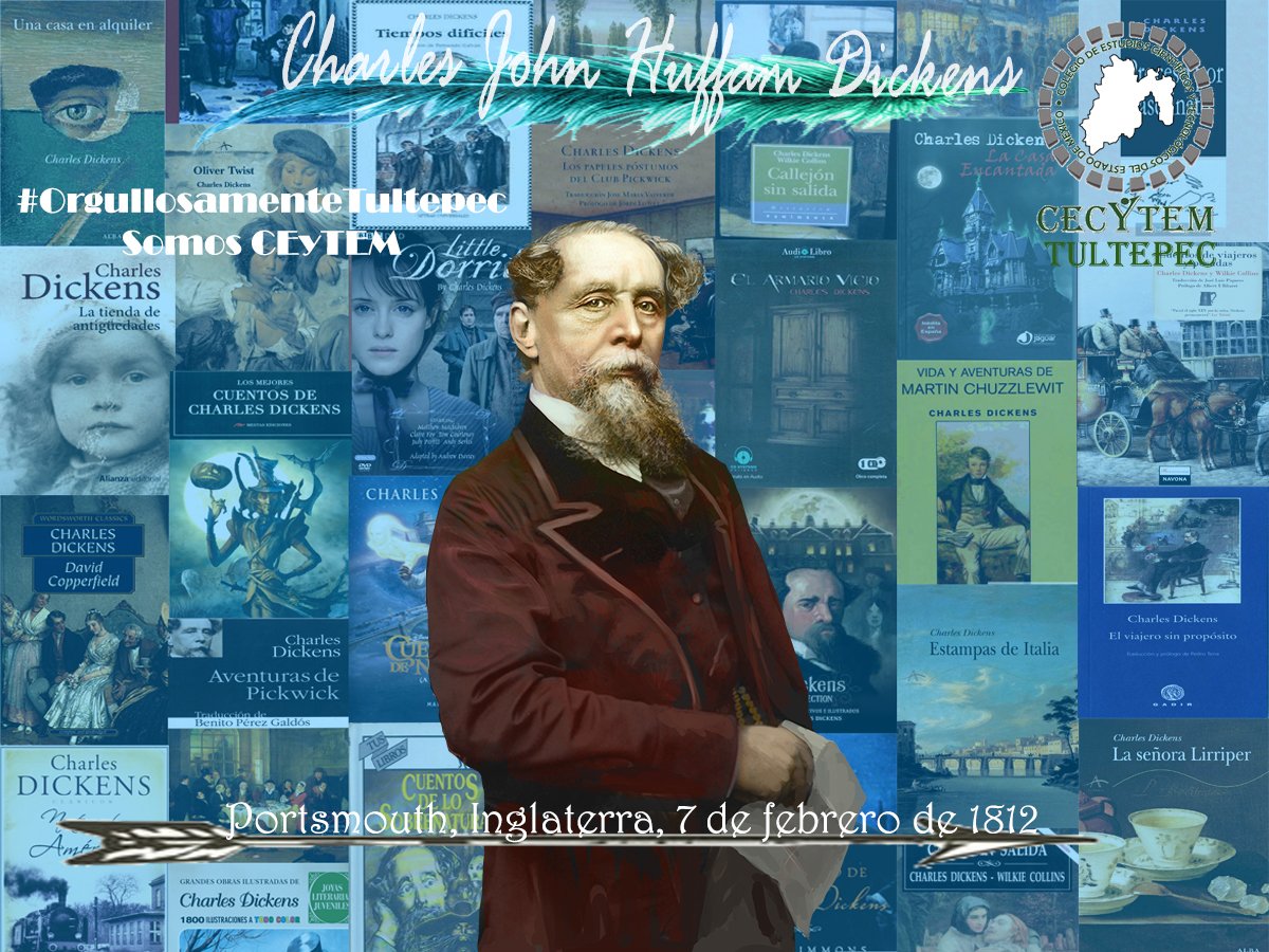 GaboteBebe's tweet photo. 07 de Febrero de 1812, natalicio del escritor y novelista inglés. Charles Dickens...
#SomosCECyTEM
#SomosTultepec
Orgullosamente Tultepec  @CecytemTultepec @ccecyte @somoscecytem @SeducEdoMex @juanjmillanm @SEMSyS_Mex
@Memo_Legorreta https://t.co/uLwwaL8SRI
