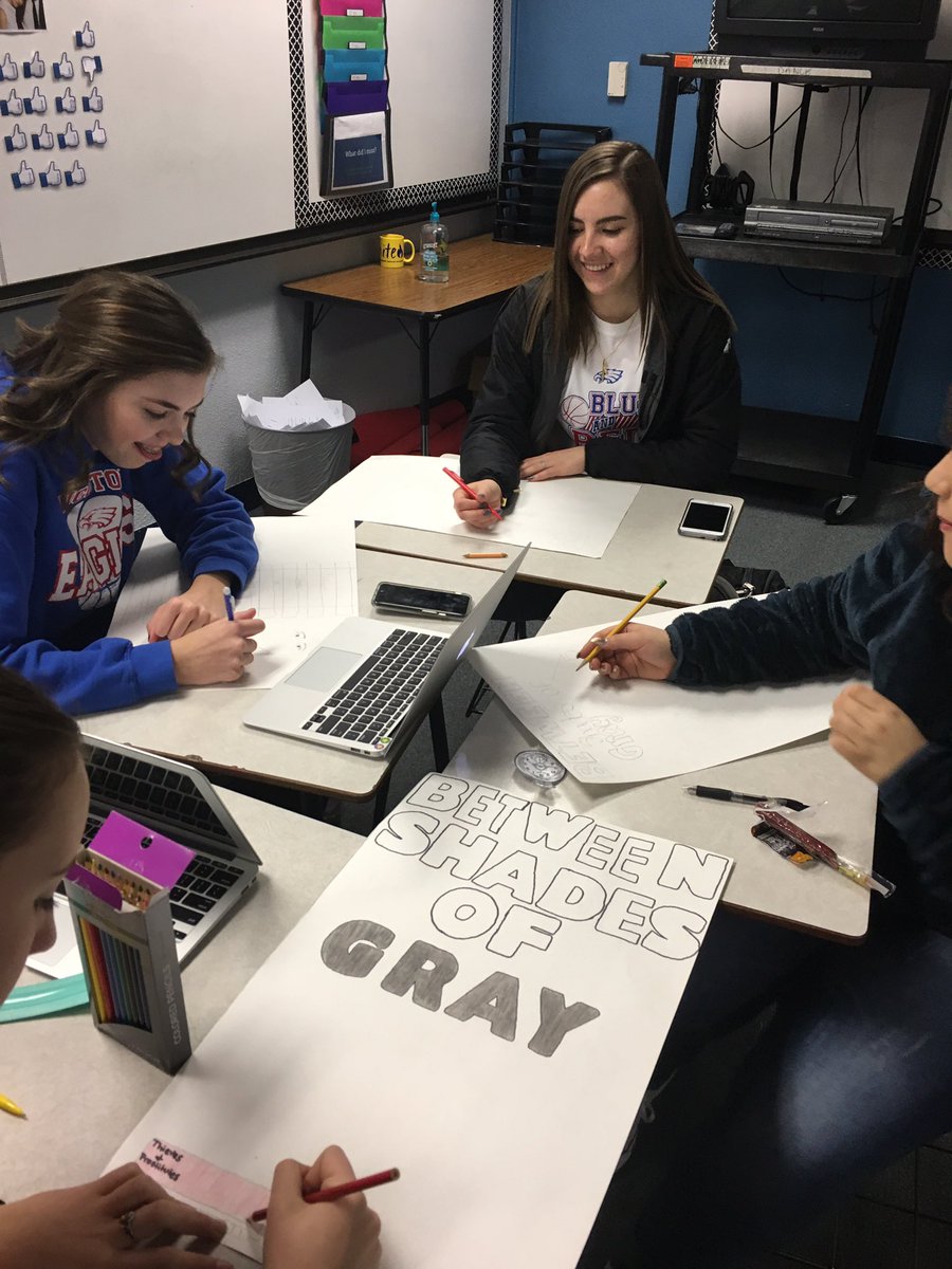 DanceKandie's tweet photo. Film & Lit working hard on their movie posters! #WeR210 #HugotonSchools https://t.co/ZMZTpDAJrW