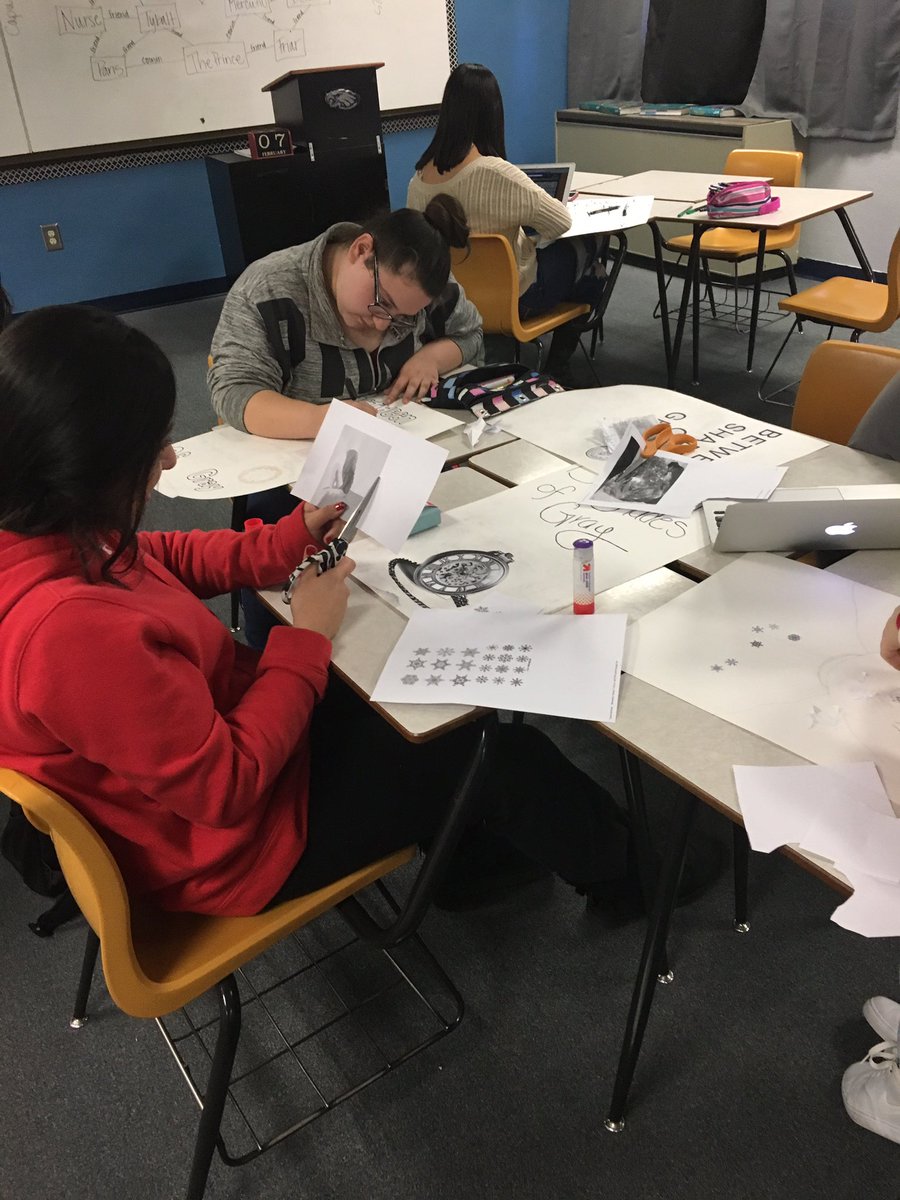 DanceKandie's tweet photo. Film & Lit working hard on their movie posters! #WeR210 #HugotonSchools https://t.co/ZMZTpDAJrW