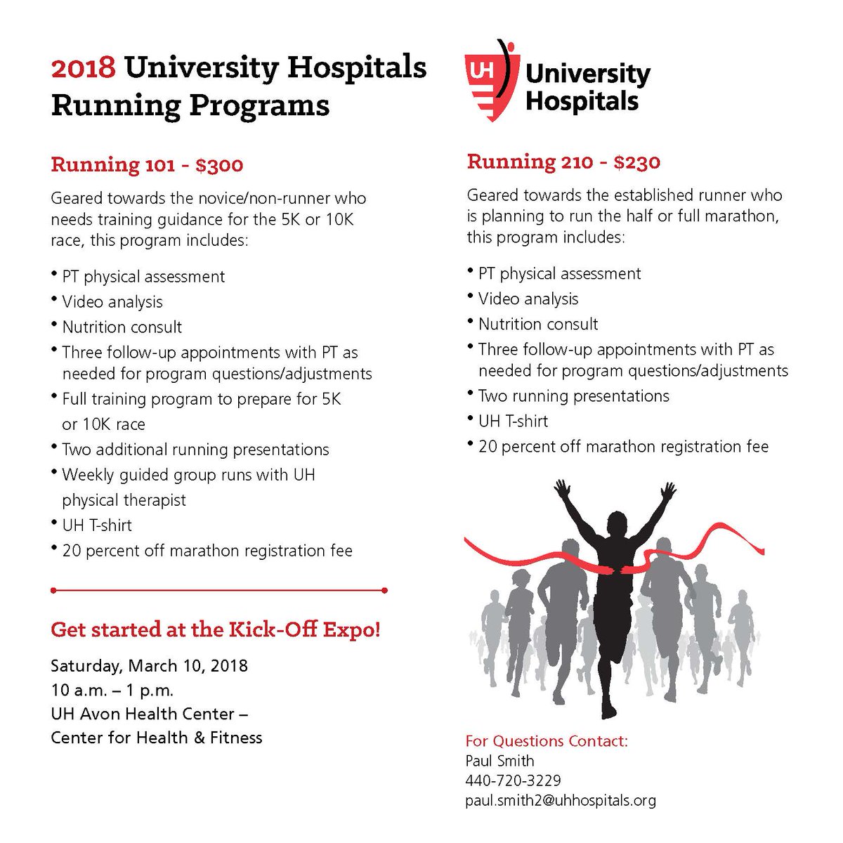 cleveland marathon on twitter introducing uhhospitals 2018 running programs whether you are training for a smaller race or gearing up for a half or full