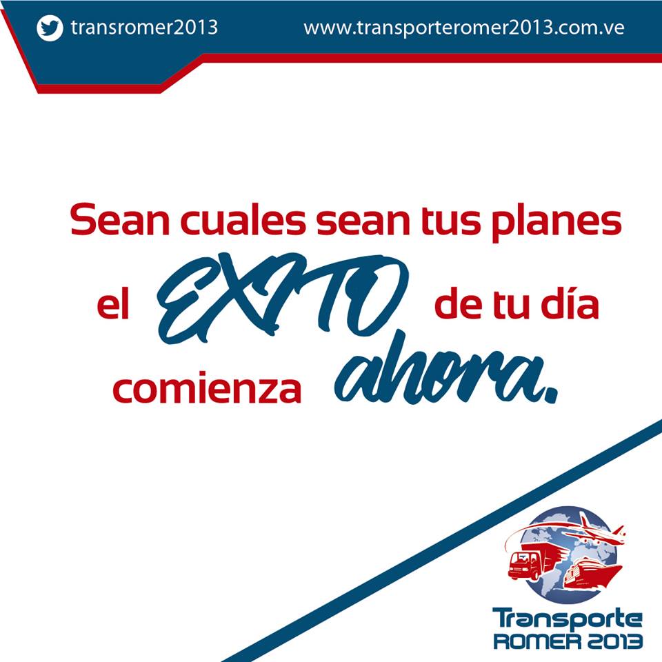 TRomer2013's tweet photo. Sean cuales sean tus planes, el éxito de tu día comienza ahora. Respira hondo y comienza con entusiasmo #FelizDia  #Éxito #Entusiasmo #SomosTransporteRomer https://t.co/jId9ecuGZB