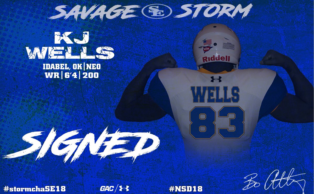 GoSoutheastern's tweet photo. Welcome @athleteboi7 Time to work! #stormchaSE18 #NSD18 #WEWILL https://t.co/qTvQp2tpmi