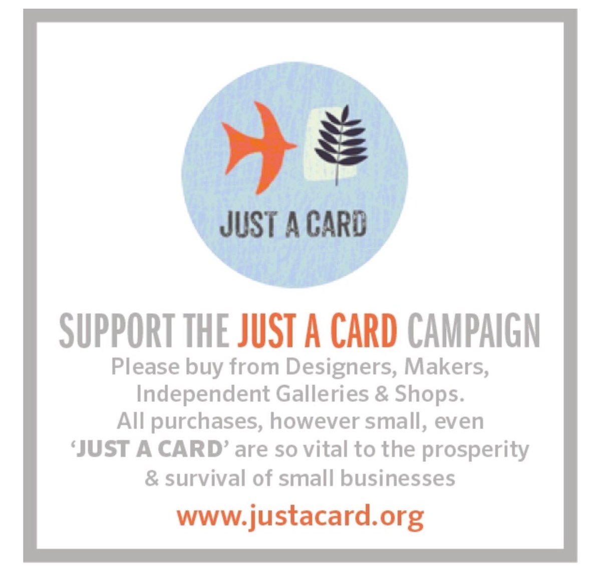 Justacard1's tweet image. We make no apology about tweeting loads about independent creative businesses! They are SO worth it....

If you care passionately about the future of independent shops who work so hard to keep our towns diverse - please join our campaign.....

Tag friends! 

It MATTERS 👇