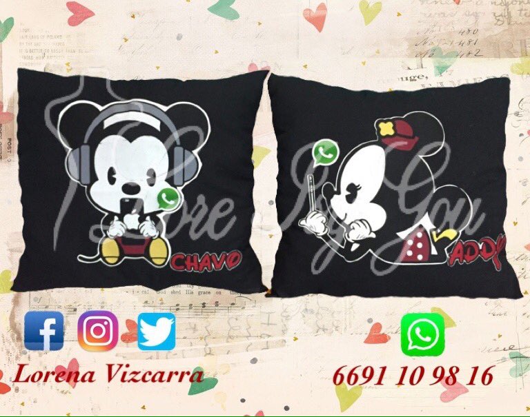 LovzDesign's tweet photo. #LoreIsyGou #LorenaVizcarra #CojinesPersonalizados #MinnieMouse #MickeyMouse #14deFebrero #SanValentin https://t.co/spviiylIiZ