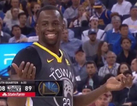 Audrey_LeeMarie's tweet photo. Draymond Green embodies the attitude of, “But what did I even do??” when I catch my junior high kids doing something they know is wrong. https://t.co/vyriqJX2SS