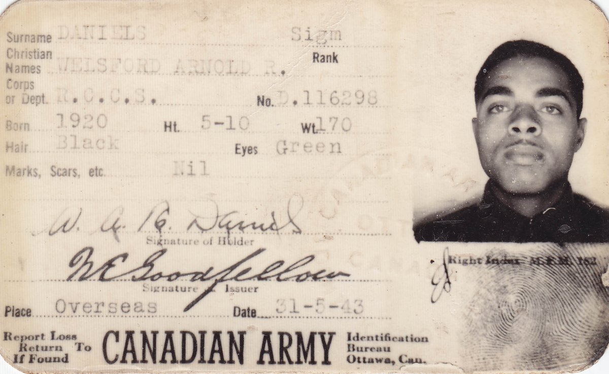 "The sky was just lit up like it was broad daylight. There was so much going on about us. And all we could hear was bombs." Welsford Daniels was born in Halifax and enlisted in Montréal at the age of 19. To hear his full story visit the <a href="/Memory_Project/">The Memory Project</a>: thememoryproject.com/stories/716:we…