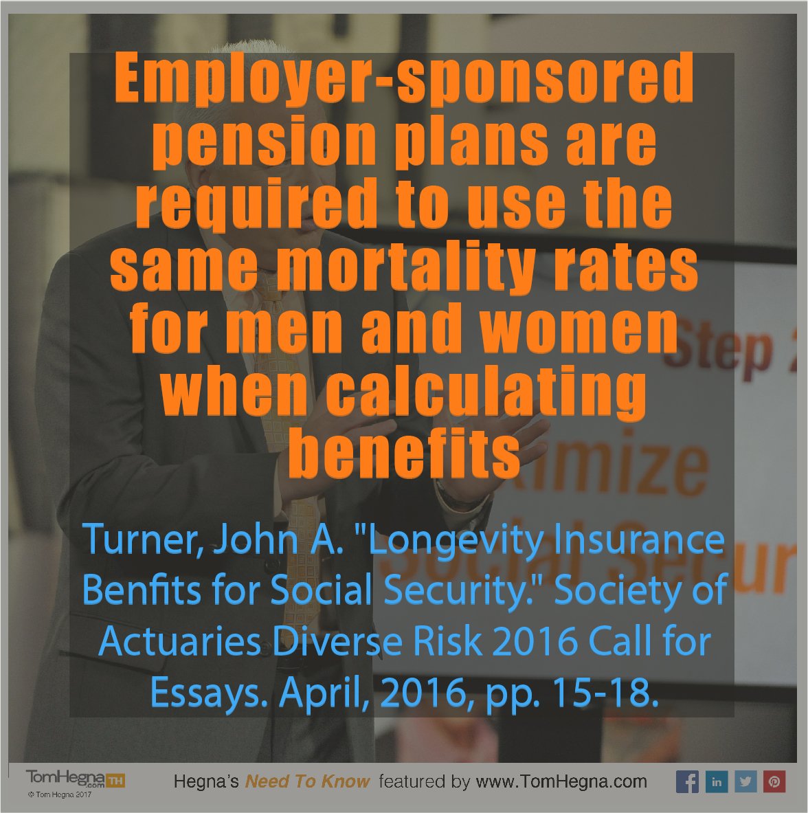 TomHegnaSpeaks's tweet photo. #WomenWednesdays #Women are outliving men, but pensions alone aren't enough for anyone's retirement. Speak to a #FinancialProfesssional about an #annuity that can provide the #Playcheck your #pension can't! https://t.co/qnxt7ZT0CC