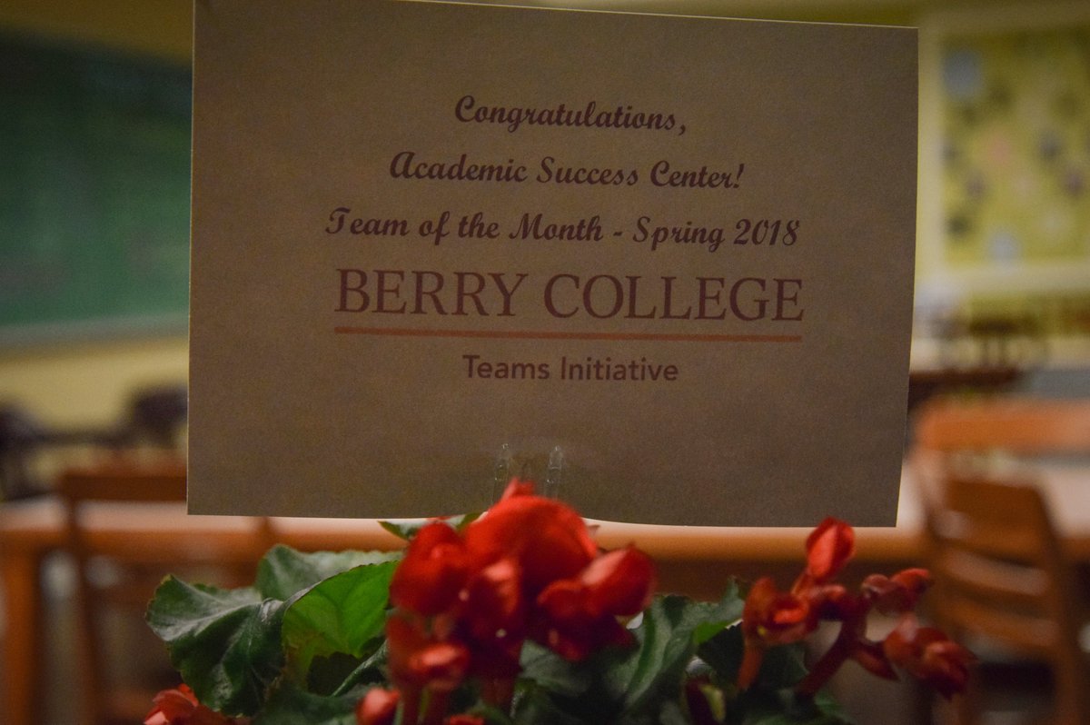 Honored to have been named Student Work Team of the month for January! We're proud of our staff and the progress we've made. <a href="/BerryStuWork/">Student Work</a>