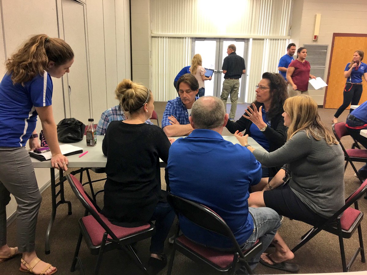 JayCBarbour's tweet photo. Excited to collaboratively partner with members of our School Advisory Committee during our faculty meeting today to develop “elevator speeches” about why students should attend SMS. STEAM, personalization, and caring teachers were the top reasons. @SMSeagles16 #STEM #STEAM https://t.co/GWEgMntFoD