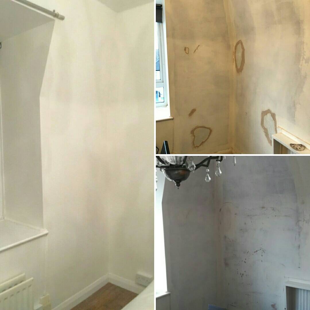 jlb_ltd's tweet photo. A short notice repair job in South Norwood today following up some bad plaster work. Some before and after photos......shadows on finished work caused by the ceiling light fitting https://t.co/4NZYck5Hts