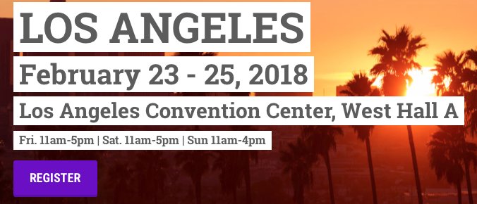 ABILITIES EXPO REGISTRATION LINK:
ow.ly/813j30igtTl 
February 23-25, 2018 Los Angeles, CA
DON'T MISS OUT ON THIS AMAZING OPPORTUNITY!