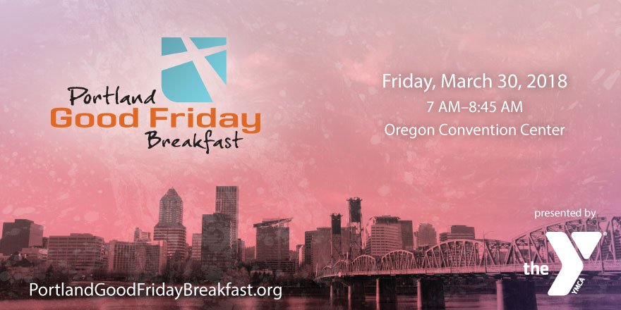 PortlandGFB's tweet image. Join us on Mar. 30, for this year’s Portland Good Friday Breakfast. As we gather together, we will hear a compelling story from Alana Simmons, of forgiveness through an unimaginable tragedy. #PDXGFB ymcacw.io/portregister