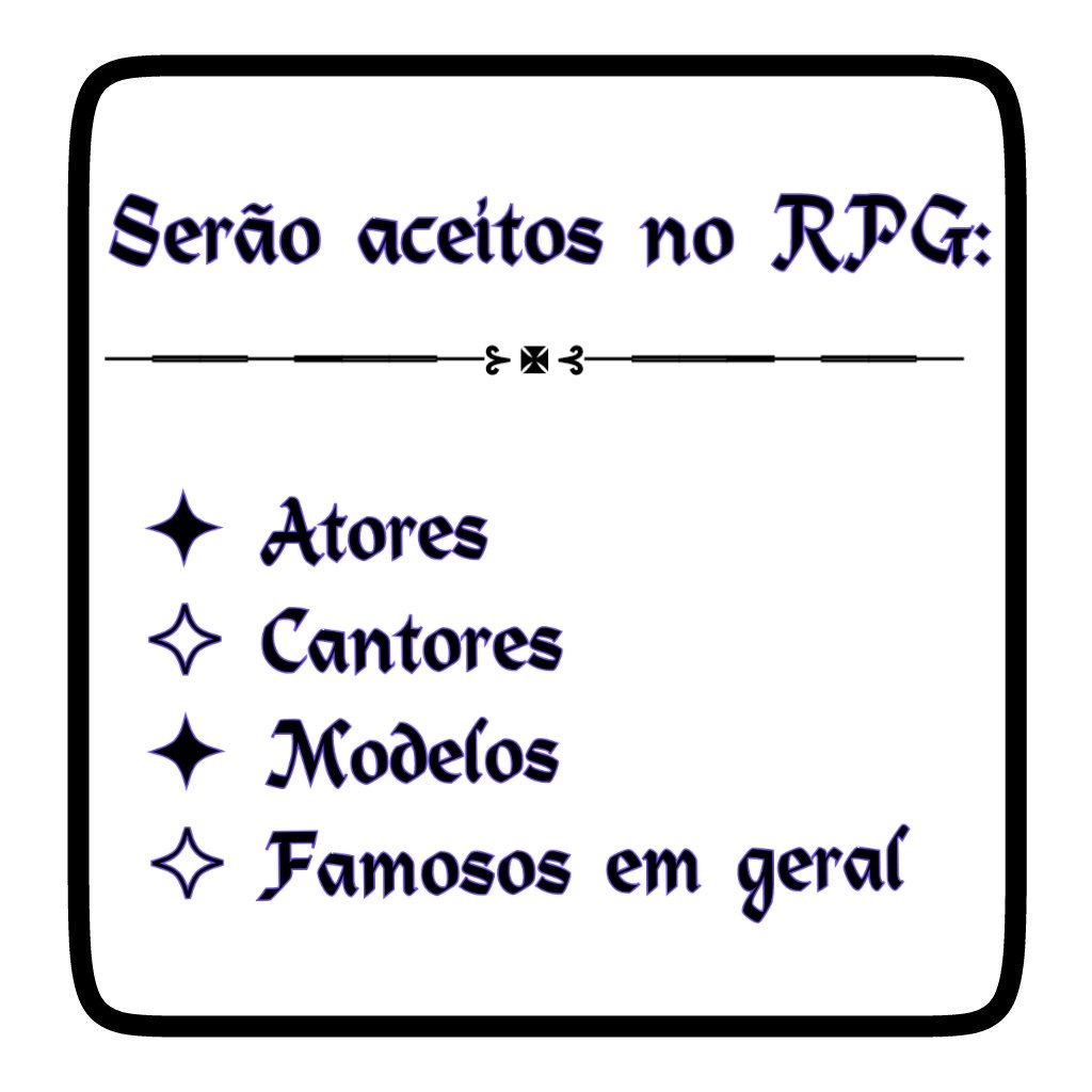 FamousBaseRPG's tweet image. Quer fazer parte do mundo da fama? Está no lugar certo!

Regras, ficha e personagens indisponíveis estarão aqui aqui no fixado. Para mais informações chame na DM.