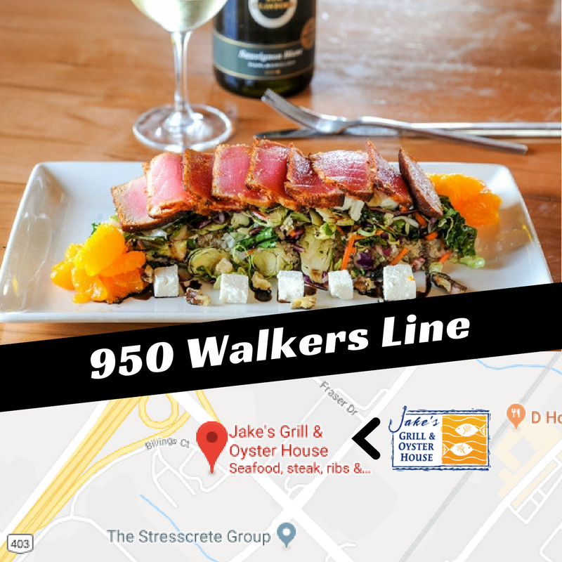 The best seafood in Burlington! Haven't tried us yet? Come for a visit! #JakesOyster #Jakes #Burlington #Burlont #Seafood #Oysters #Fish #Salmon #Trout #Tuna #Crab #Fresh #TasteOfBurl #NightOut #Dinner #DateNight #Friends #Family #Drinks #Delicious #GoodFood