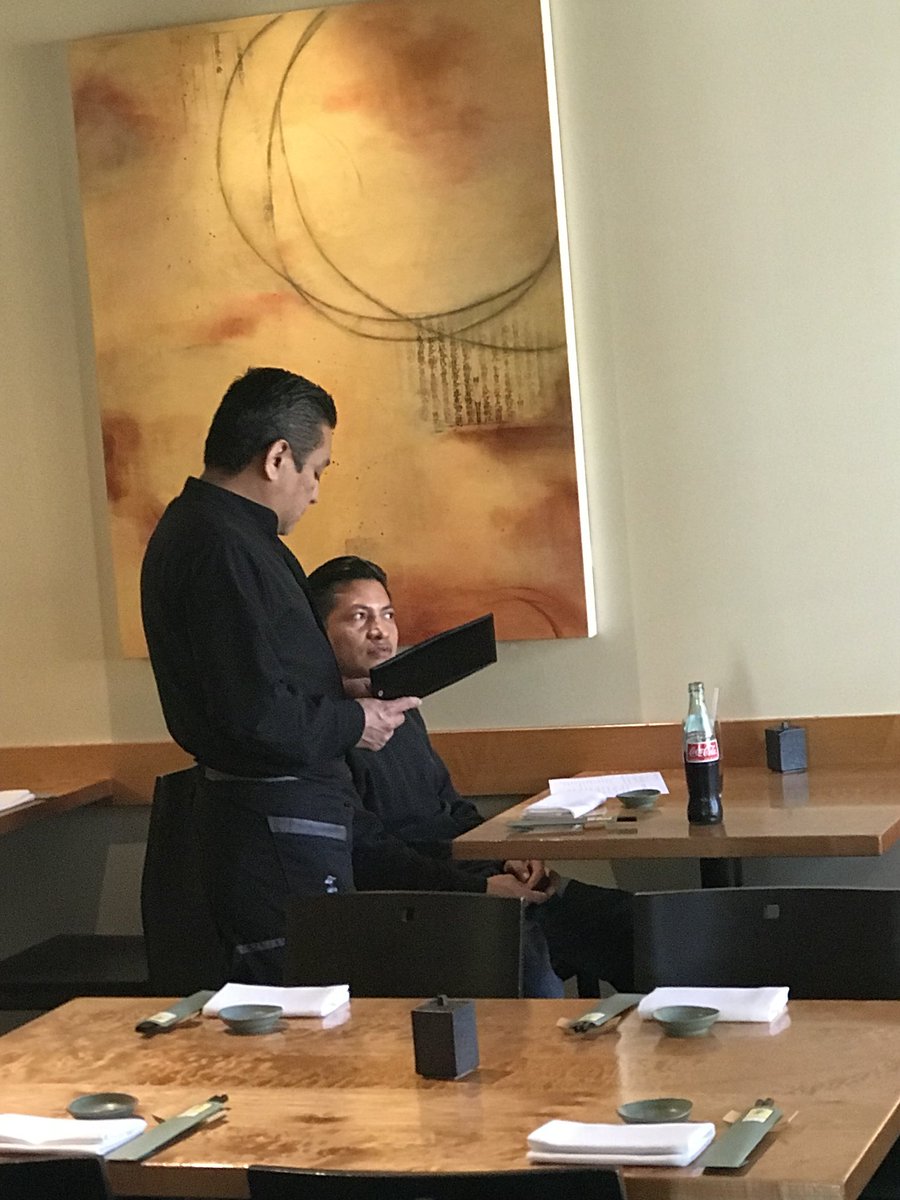 SushiRan's tweet photo. Best team player of the week, Juan Morales, ordering the premium lunch special. https://t.co/mWhZnHGm2g