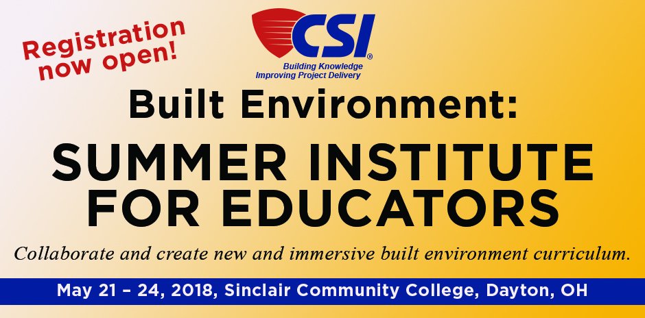 Registration is now open.
csiresources.org/education/summ…